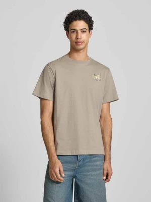 t-shirt z nadrukiem z logo i okrągłym dekoltem The North Face Kamienny