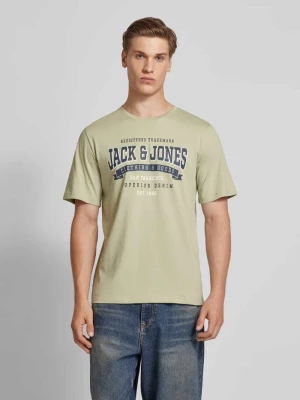 T-shirt z nadrukiem z logo jack & jones