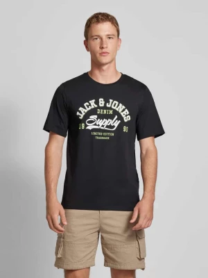 T-shirt z nadrukiem z logo jack & jones