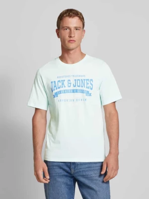 T-shirt z nadrukiem z logo jack & jones