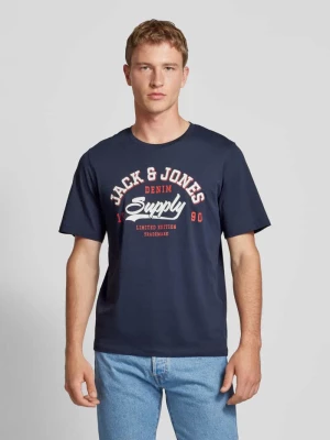 T-shirt z nadrukiem z logo jack & jones