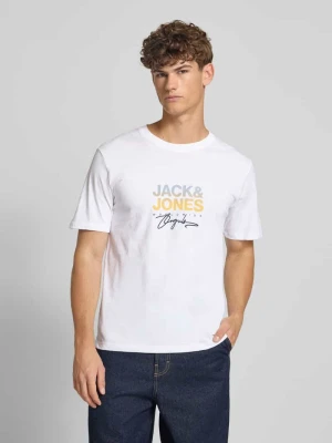 T-shirt z nadrukiem z logo jack & jones