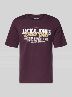 T-shirt z nadrukiem z logo jack & jones