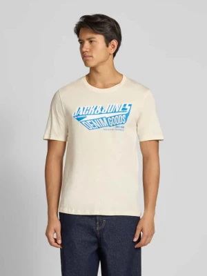 T-shirt z nadrukiem z logo jack & jones