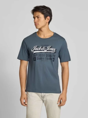 T-shirt z nadrukiem z logo jack & jones