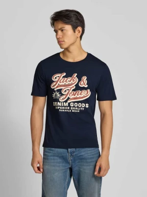 T-shirt z nadrukiem z logo jack & jones