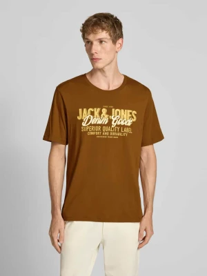 T-shirt z nadrukiem z logo jack & jones