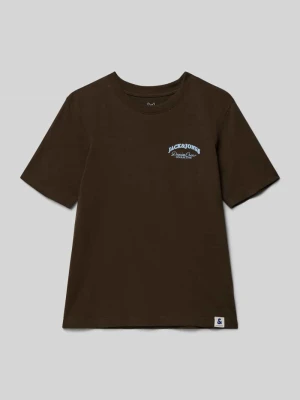 T-shirt z nadrukiem z logo jack & jones