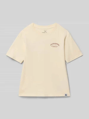 T-shirt z nadrukiem z logo jack & jones