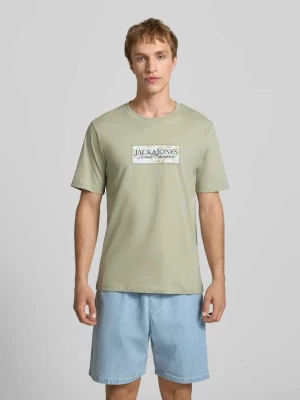 t-shirt z nadrukiem z logo jack & jones