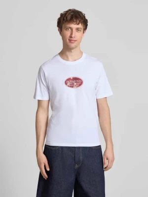 t-shirt z nadrukiem z logo Jack&Jones Biały