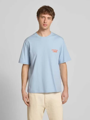 t-shirt z nadrukiem z logo Jack&Jones Jasnoniebieski
