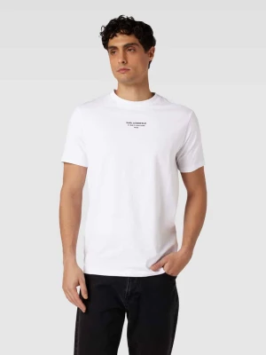 T-shirt z nadrukiem z logo Karl Lagerfeld