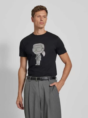 T-shirt z nadrukiem z logo Karl Lagerfeld