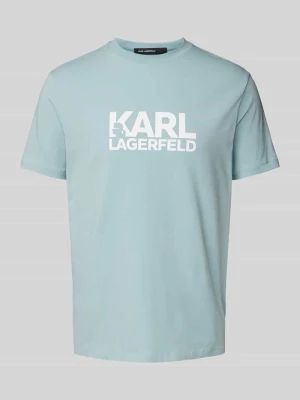 T-shirt z nadrukiem z logo Karl Lagerfeld