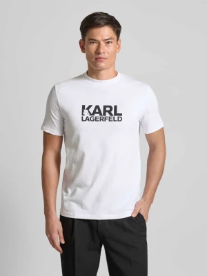 T-shirt z nadrukiem z logo Karl Lagerfeld