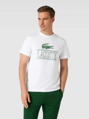 T-shirt z nadrukiem z logo Lacoste