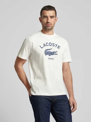 T-shirt z nadrukiem z logo Lacoste