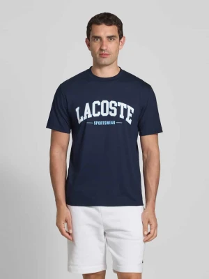 T-shirt z nadrukiem z logo Lacoste