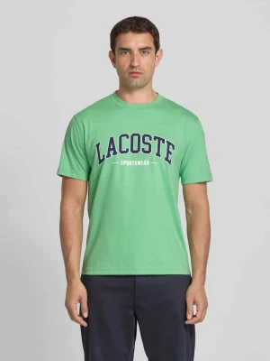T-shirt z nadrukiem z logo Lacoste