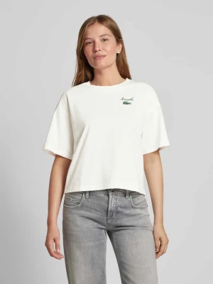 T-shirt z nadrukiem z logo Lacoste Sport