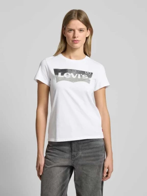 T-shirt z nadrukiem z logo Levi's Biały