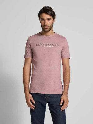 T-shirt z nadrukiem z logo lindbergh