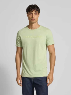 T-shirt z nadrukiem z logo lindbergh