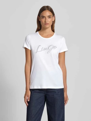 Zdjęcie produktu T-shirt z nadrukiem z logo Liu Jo White