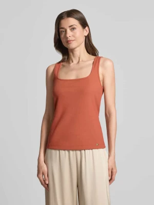 T-shirt z nadrukiem z logo Marc Cain