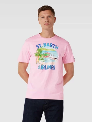 T-shirt z nadrukiem z logo MC2 Saint Barth