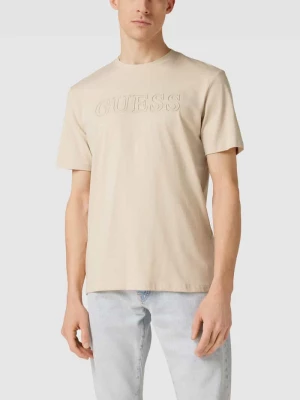 T-shirt z nadrukiem z logo model ‘ALPHY’ Guess Activewear
