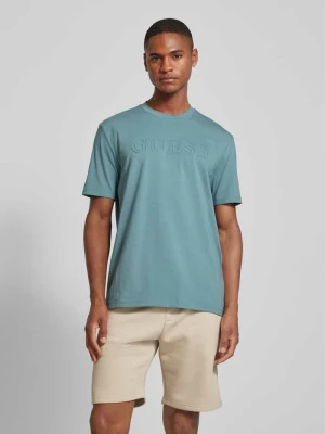 T-shirt z nadrukiem z logo model ‘ALPHY’ Guess Activewear