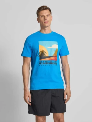 T-shirt z nadrukiem z logo model ‘ARBIA’ Napapijri