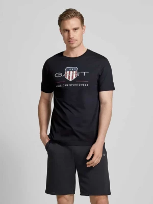 T-shirt z nadrukiem z logo model ‘ARCHIVE’ Gant