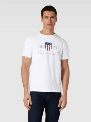 T-shirt z nadrukiem z logo model ‘ARCHIVE SHIELD’ Gant