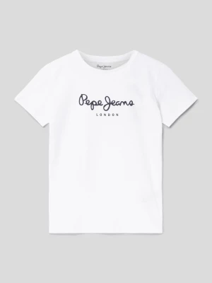 T-shirt z nadrukiem z logo model ‘ART’ Pepe Jeans