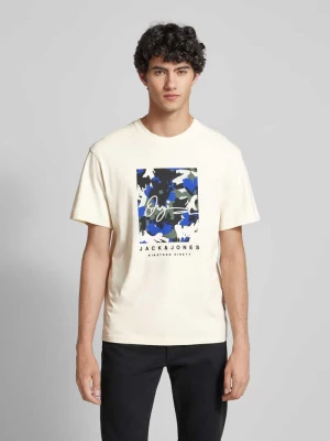 T-shirt z nadrukiem z logo model ‘ARUBA’ jack & jones