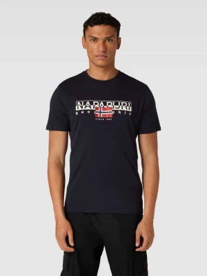 T-shirt z nadrukiem z logo model ‘AYLMER’ Napapijri