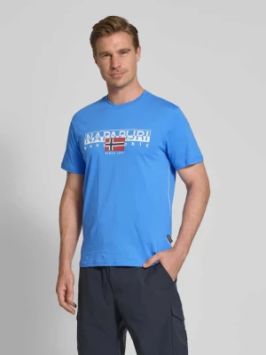 Zdjęcie produktu T-shirt z nadrukiem z logo model ‘AYLMER’ Napapijri