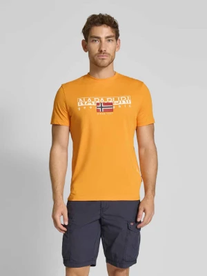 T-shirt z nadrukiem z logo model ‘AYLMER’ Napapijri