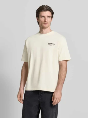 T-shirt z nadrukiem z logo model ‘Baine’ WOODBIRD