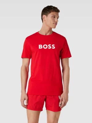 T-shirt z nadrukiem z logo model ‘Basic Logo’ Boss