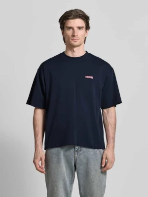 T-shirt z nadrukiem z logo model ‘Beam’ WOODBIRD