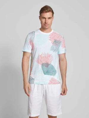 T-shirt z nadrukiem z logo model ‘Big Coral’ s.Oliver RED LABEL