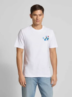 T-shirt z nadrukiem z logo model ‘Bobby’ Wood Wood