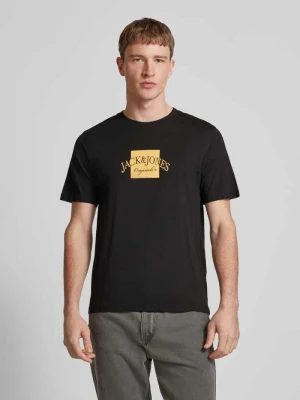 T-shirt z nadrukiem z logo model ‘BOSTON’ jack & jones