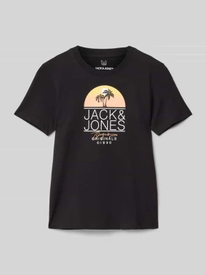 T-shirt z nadrukiem z logo model ‘CASEY’ jack & jones