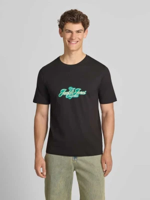 T-shirt z nadrukiem z logo model 'CASSIS' jack & jones