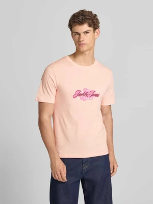 T-shirt z nadrukiem z logo model 'CASSIS' jack & jones